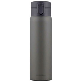 アイリスオーヤマ　IRIS OHYAMA　ステンレスケータイボトル ワンタッチ 500ml グレー　SKBO500