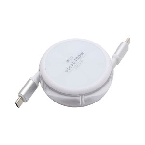 iJoV@USB Type-C P[u R[h[^Cv USB PD100WΉ mType-CIXEIX /USB Power DeliveryΉn@UPD-R01/WH
