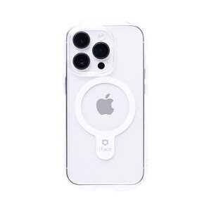 HAMEE�@�miPhone 14 Pro��p�niFace Look in Clear Hybrid Magnetic�P�[�X �N���A�@41-956670