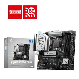 MSI　マザーボード Intel B760搭載［MicroATX］ ホワイトシルバー　B760M GAMING PLUS WIFI
