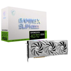 MSI　グラフィックボード GeForce RTX 4070 Ti SUPER 16G GAMING X SLIM WHITE 「バルク品」　GeForceRTX4070Ti