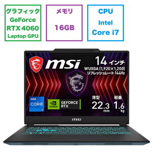 MSI@Q[~Om[gp\R [ RTX 4060 / 14^ / Win11 Home / Core i7 / 16GB / SSD1TB ] ubN & XPg@CYBORG-14-A13VF-4164JP