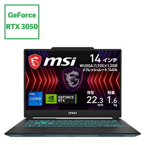 MSI@Q[~Om[gp\R [ RTX 3050 / 14^ / Win11 Home / Core i7 / 16GB / SSD512GB ] ubN & XPg@CYBORG-14A13UDX-4149JP
