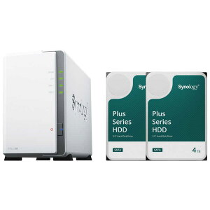 SYNOLOGY@DiskStation DS223j S҃KCht{HAT3300-4TB 2 m8TB /3.5C`n@DS223j+HAT3300-4TB2