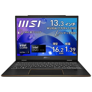 MSI@m[gp\R [ 13.3^ / Win11 Pro / Core Ultra 7 / 16GB / SSD512GB ] CNubN@SUMMIT-E13A1MTG-4099JP