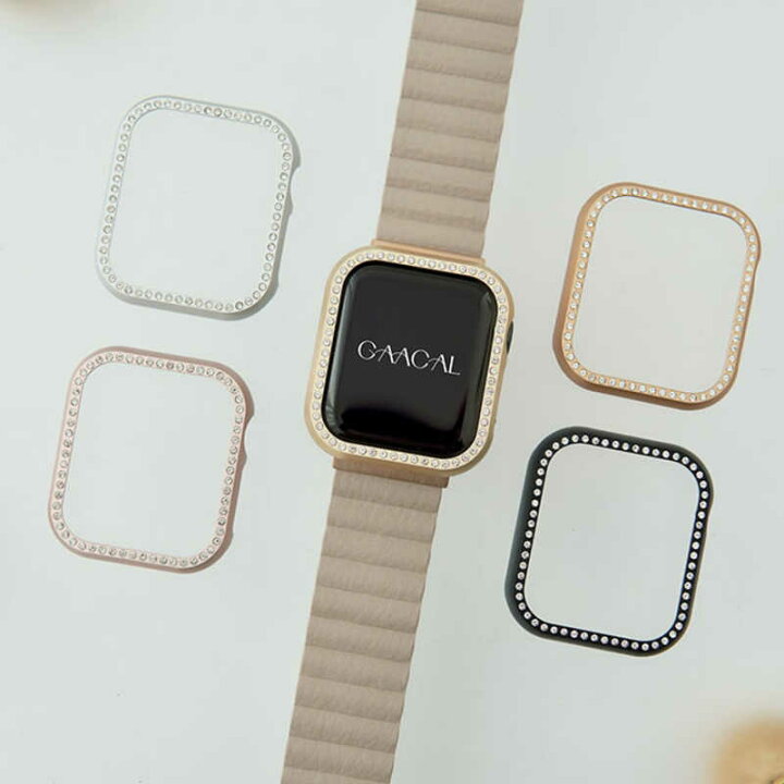 楽天市場】GAACAL APPLE WATCH 7-9 41MM メタリックスワロフスキー 