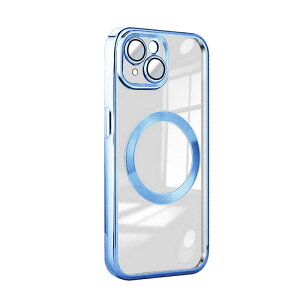 ROYALMONSTER�@iPhone 15 Plus MagSafe�Ή� �N���A�P�[�X BL�@RM-15NPL-MGBL