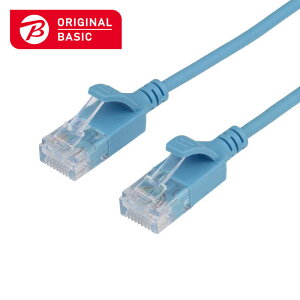 ORIGINALBASIC�@LAN�P�[�u�� �m1m /�J�e�S���[6A /�X�����n �u���[�@OB-L6A1-0100SL-BL