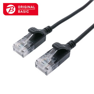 ORIGINALBASIC�@LAN�P�[�u�� �m7m /�J�e�S���[6A /�X�����n �u���b�N�@OB-L6A1-0700SL-BK