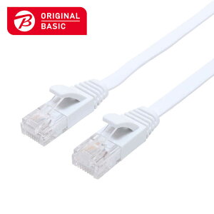 ORIGINALBASIC�@LAN�P�[�u�� �m2m /�J�e�S���[6A /�t���b�g�n �z���C�g�@OB-L6A1-0200FL-WH