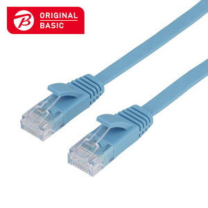 ORIGINALBASIC�@LAN�P�[�u�� �m5m /�J�e�S���[6A /�t���b�g�n �u���[�@OB-L6A1-0500FL-BL