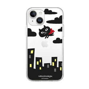 ROA�@iPhone 15 Plus(6.7�C���`) �l�R�}���W���E �\�t�g�N���A�P�[�X abbi FRIENDS �Ԃ��}���g�@ABF25404i15PL