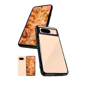 shizukawill�@Google Pixel8 �T�C�h���b�L���H TPU �N���A�P�[�X �u���b�N×�N���A�@GOPI8CLBK