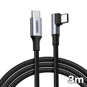 UGREEN@USB-C to USB-C L }[dP[u 100W ubN 3m 20583 mUSB Power DeliveryΉn@UGR-OT-100010