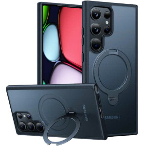 TORRASgX@Torras - UPRO Ostand Spin for Galaxy S24 Ultra m Black n@X00FX1302