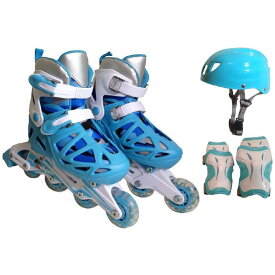 東方興産　ジュニア インラインスケート コンボセット(Lサイズ：20cm〜23cmライトブルー)