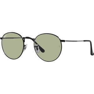 ���C�o���@RayBan �T���O���X ROUND METAL WASHED LENSES 50mm �|���b�V���u���b�N/�O���[�C�G���[�@RB3447 0025250