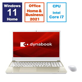 dynabook　ダイナブック　ノートパソコン dynabook T6 サテンゴールド [15.6型 /Win11 Home /Core i7 /メモリ16GB /SSD512GB /Office ]　P2T6XBEG