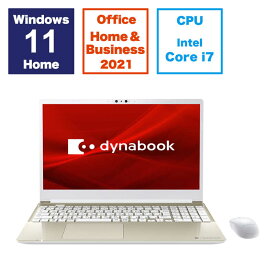 dynabook　ダイナブック　ノートパソコン dynabook C7 サテンゴールド [15.6型 /Win11 Home /Core i7 /メモリ16GB /SSD512GB /Office ]　P2C7XBEG