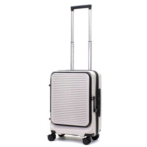 シフレ フロントオープンジッパーキャリー ライトグレー AVE2241-S