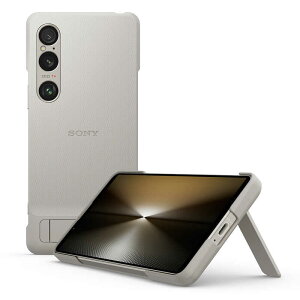 �\�j�[�@SONY�@Xperia 1 VI Style Cover with Stand Platinum Gray �\�j�[�@XQZ-CBEC/HJPCX