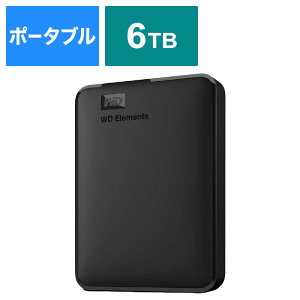 WESTERN DIGITAL@OtHDD WD Elements Portable m6TB /|[^u^n@WDBHJS0060BBK-JESN