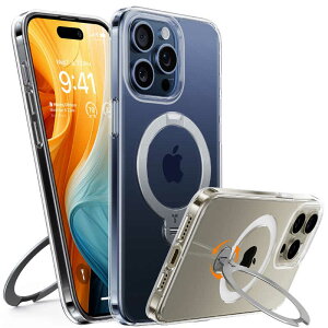TORRASgX@UPRO Ostand Spin for iPhone 15 Pro Max m Clear n@X00FX1330