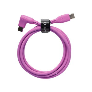HAMEE iFace Type-C to Type-C Neo ケーブル 1.2m L字型 iFace ネオパープル 41-971123