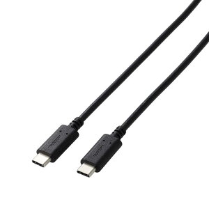 �G���R���@ELECOM�@USB Type-C �P�[�u�� USB-C to USB-C USB2.0 2m PD 60W �}���[�d �]�� �[�d�P�[�u�� �u���b�N�@GM-CC20BK