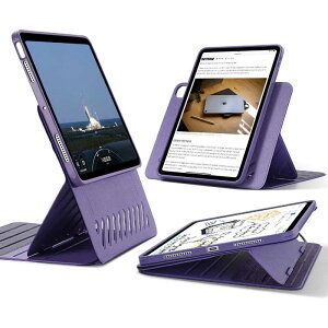 ESR�@iPad Air 11�C���` M2�Ή� ���O���\�ȃ}�O�l�b�g�J�o�[ Purple�@ShiftMagneticCase