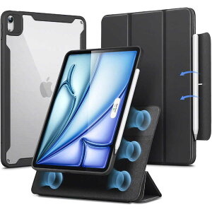 ESR@iPad Air 11C` M2Ή cX^hΉ}OlbgJo[@ReboundHybrid360Case