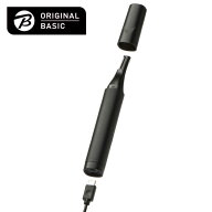 ORIGINALBASIC　フェイストリマー(顔・眉・鼻・耳)充電交流式 Type-C対応 ブラック　OB-FT01