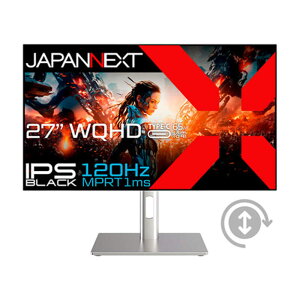 JAPANNEXT@IPS BLACKpl120HzΉWQHD𑜓xQ[~Oj^[@JN-27iB120Q-H-C6