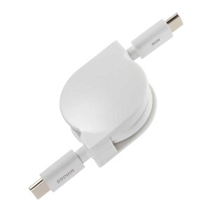 �T�����T�v���C�@USB2.0 Type-C �����P�[�u�� PD60W �z���C�g�@KU-CCP60M08W