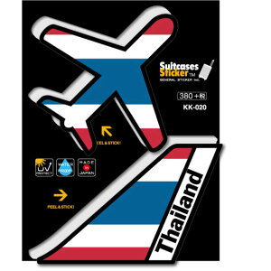 �[�l�����X�e�b�J�[�@AIR PORT DESIGN �X�e�b�J�[ �u���b�N�G�f�B�V���� Thailand�@KK-020