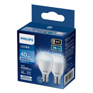 �t�B���b�v�X�@PHILIPS�@Philips LED�d�� 40W E17 �����F 2���� �mE17 /��ʓd���` /40W���� /�����F /2�� /�L�z���^�C�v�n�@LDA4D-G-E17/E/K/2P