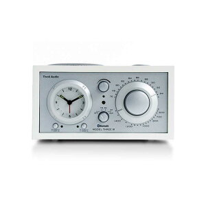 TIVOLIAUDIO@Model Three BTbAM/ ChFM/ Bluetooth NbNtWIXs[J[ mBluetoothΉn Silver-White@M3USB-0140-JP