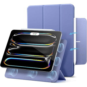 ESR�@11�C���` iPad Pro(M4)�p Rebound �}�O�l�b�g�P�[�X �O�܂�X�^���h Lavender�@ESRReboundMagneticCaseiPadPro11M4