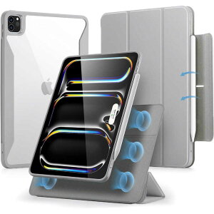 ESR@13C`iPad Pro(M4)p Rebound Hybrid 360 cX^hΉ}OlbgJo[ Grey@ESRReboundHybrid360iPadPro13M4