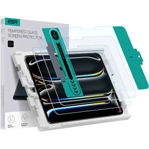 ESR�@13�C���` iPad Pro (M4)�p �K���X�X�N���[���ی�t�B����(2����) Clear - 2 pack�@ESRTempered-GlassScreenProtectoriPadPro13M4