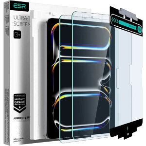 ESR�@11�C���` iPad Pro (M4)�p �����K���X�X�N���[���ی�t�B����(2����) Clear - 2 pack�@ESRArmoriteScreenProtectoriPadPro11M4