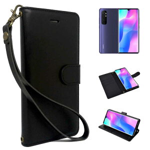 shizukawill�@Mi Note10 Lite �蒠�^ �O���C�X�P�[�X ���b�`�u���b�N�@XIMN10LSIBK