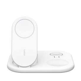 BELKIN　BoostCharge Pro Qi2 3-in-1 折りたたみ式ワイヤレス充電器 ホワイト　WIZ029dqWH