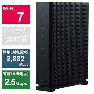 GR@ELECOM@WiFi LAN [^[ e@ WiFi7 11be/11ax 2882{688Mbps IPv6 ( IPoE ) L 2.5Gbps p탂[h ubN@WRC-BE36QS-B