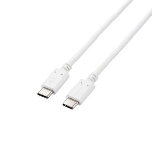GR@ELECOM@^CvC P[u USB Type-C to Type-C 1m PD 100W }[d zCg@MPA-XCC5P10WH