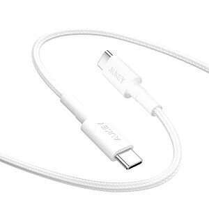 AUKEY@P[u Impulse Series 60W mType-C to Type-Cn 1.5m zCgmUSB Power DeliveryΉn White@CBCC15LWT