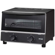 タイガー　TIGER　オーブントースター やきたて 火力5段階切り替え 1000W/食パン2枚 マットブラック 　KA…