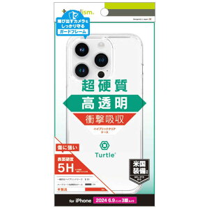 �g���j�e�B�@iPhone 16 Pro Max(6.9�C���`) �mTurtle�n �n�C�u���b�h�P�[�X �N���A�@TR-IP24L3-TT-CL