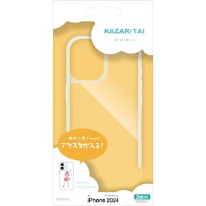 X^oii@iPhone 16(6.1C`)KAZARITAI nCubhP[X TPU×PC ANX^hP[X NA@8158IP461HPCL