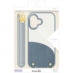 ���X�^�o�i�i�@iPhone 16(6.1�C���`)iLBE �n�C�u���b�h�P�[�X TPU×PC �V�����_�[�X�g���b�v�t�� �l�C�r�[�@8174IP461PCNV